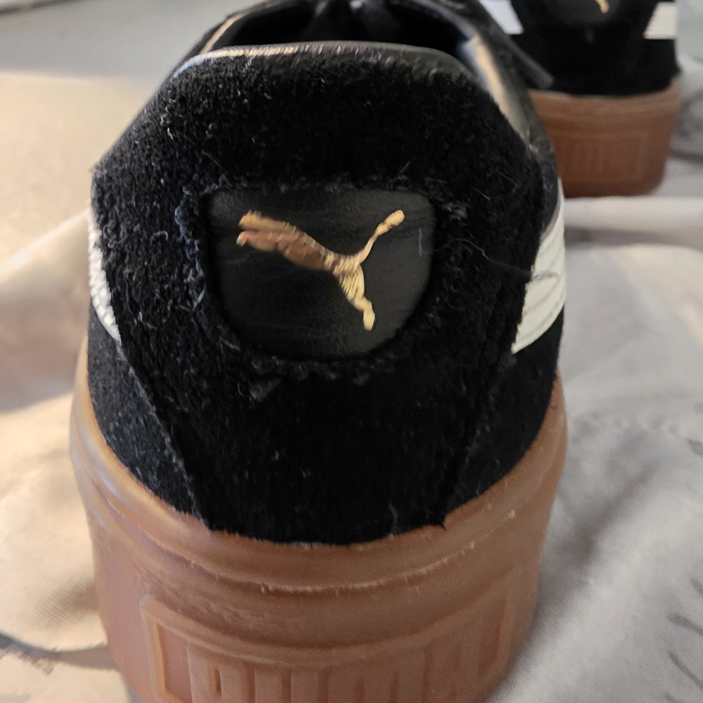 Puma Black and White Athletic Shoes
